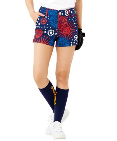 レディース ショートパンツ  ファイアーウォークス 花火柄