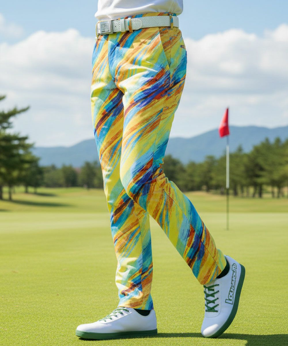 メンズ ロングパンツ Pink Leopard ピンクレオパード Loudmouth Japan