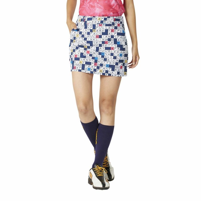 レディース インナー付きスカート Golfwordpuzzlenavy ゴルフワードパズルネイビー Loudmouth Japan レディース インナー付きスカート Golfwordpuzzlenavy ゴルフワードパズルネイビー Loudmouth Japan