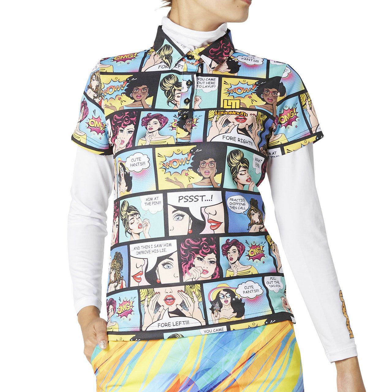 レディース 半袖シャツ インナーセット 半袖ポロシャツ 2way Pssst プシィッ Loudmouth Japan