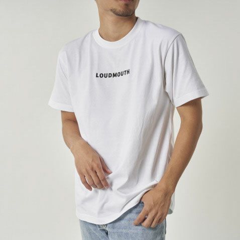   Tシャツ ロゴ 半袖 ホワイト メンズ ユニセックス ユニセックス ロゴ半袖Tシャツ ホワイト | LOUDMOUTH JAPAN