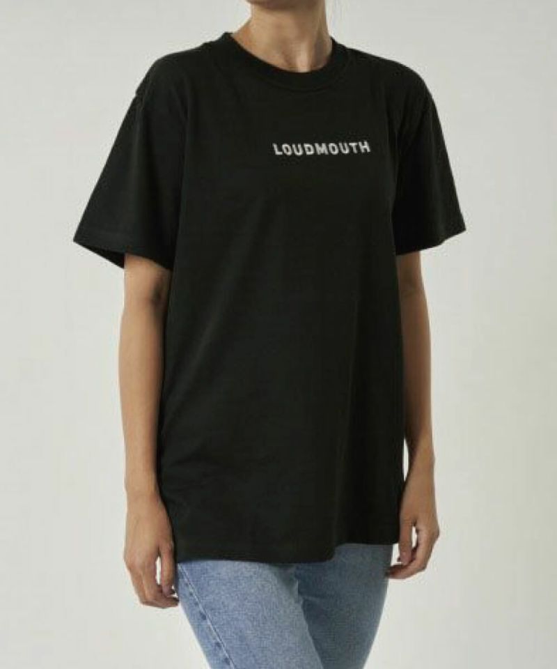 ユニセックス ロゴ半袖Tシャツ ブラック | LOUDMOUTH JAPAN