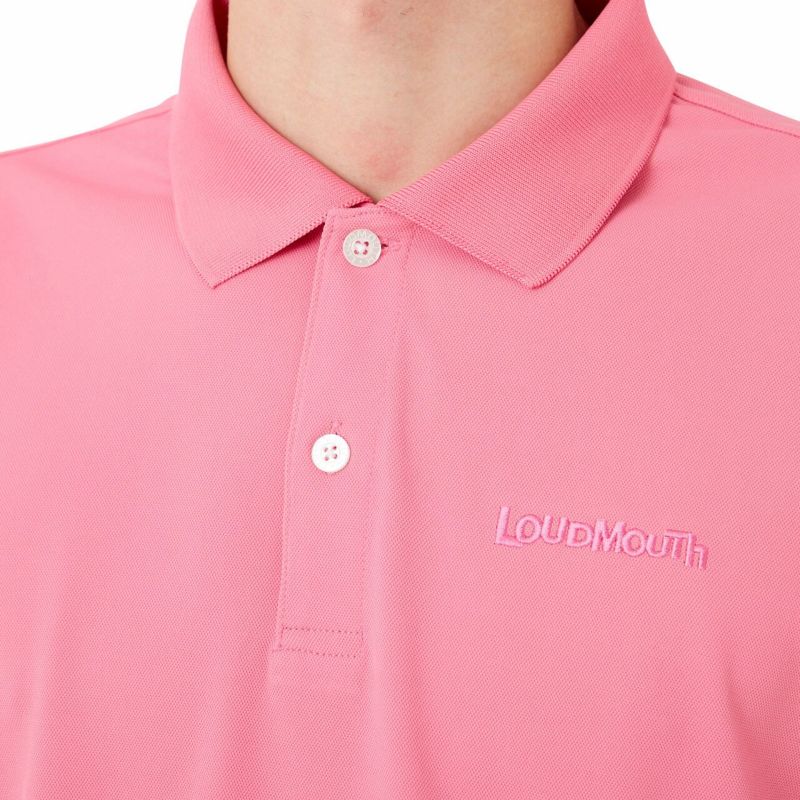 LOUDMOUTH ラウドマウス メンズ 接触冷感 半袖 ポロシャツ Pink