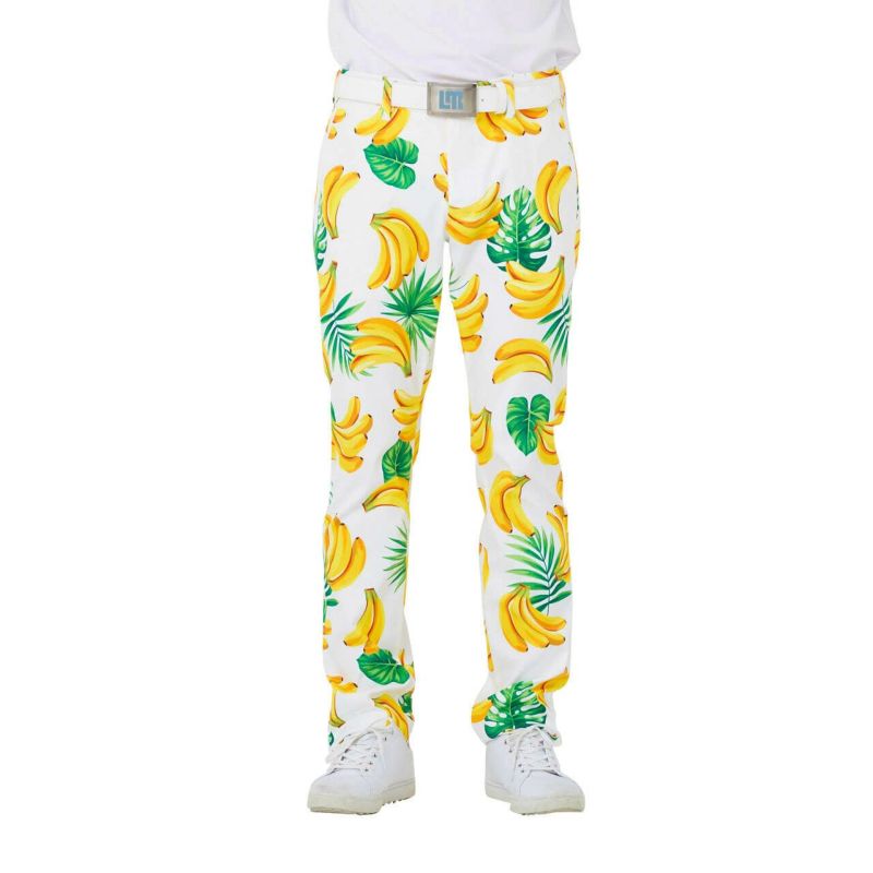 新品 送料無料 超お得 LOUDMOUTH メンズ ロングパンツ バナナ