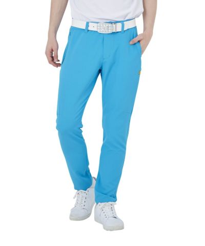 メンズ テーパードロングパンツ ターコイズ