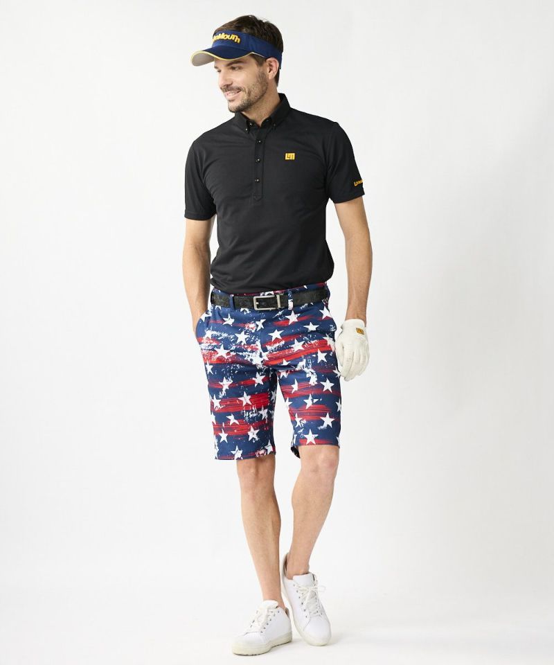 ★SALE 新品 送料込★ Loudmouth  ショートパンツ メンズ 黒 ★ メンズ 8WAYハイパーストレッチ ショートパンツ ホワイト