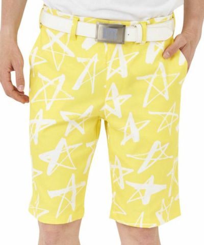 メンズ 柄ショートパンツ シューティングスター イエロー