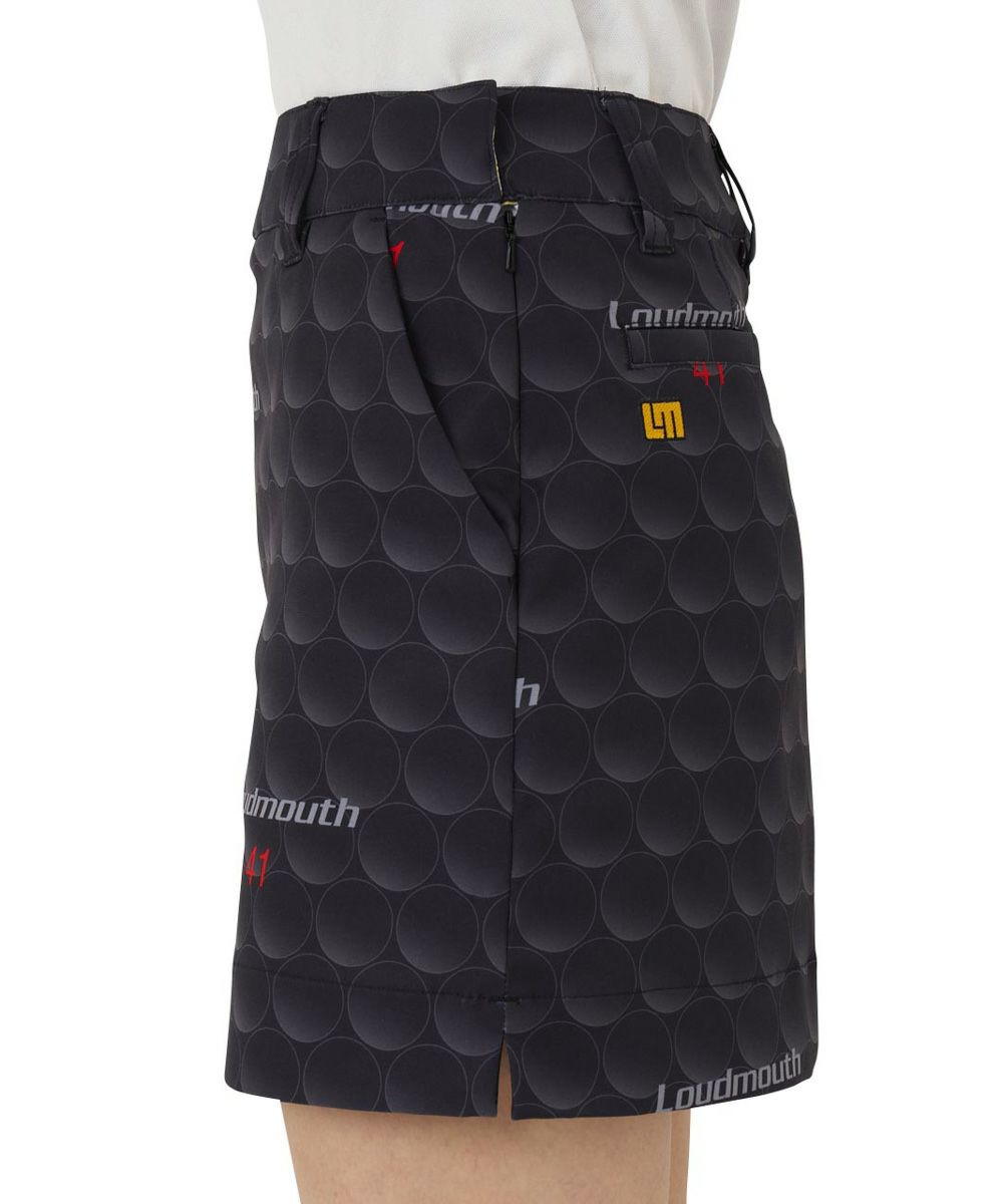 LOUDMOUTH 黒　スカート レース付き レディース 柄インナー付きスカート スカート ブラック | LOUDMOUTH JAPAN