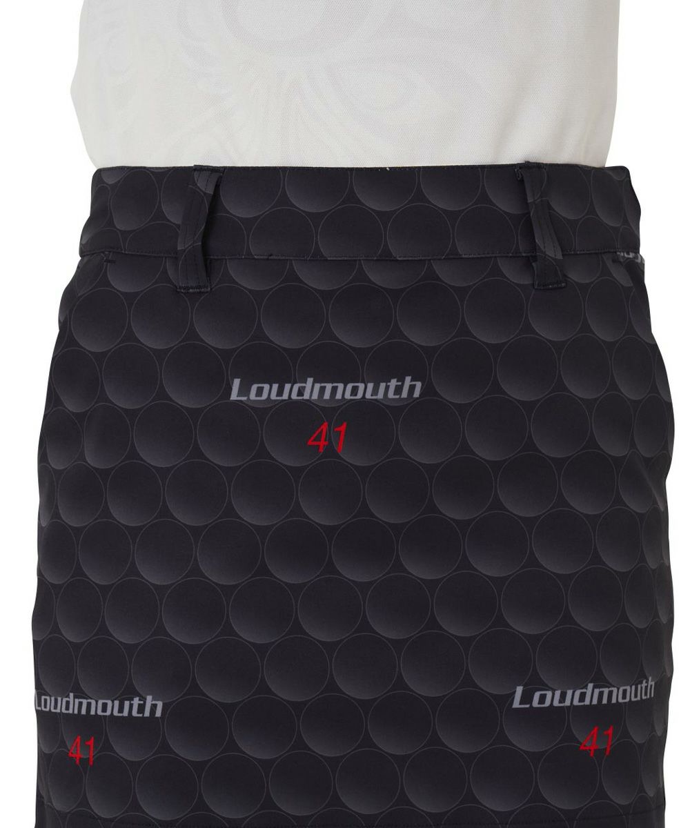 レディース 柄インナー付きスカート スカート ブラック | LOUDMOUTH JAPAN