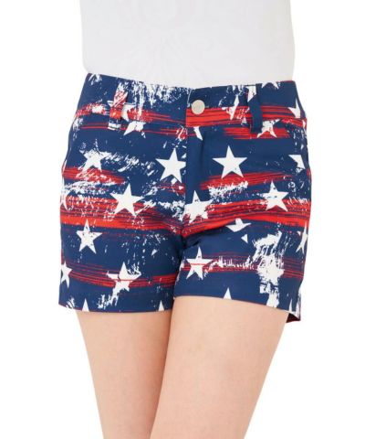 レディース 柄ショートパンツ プリマスロック