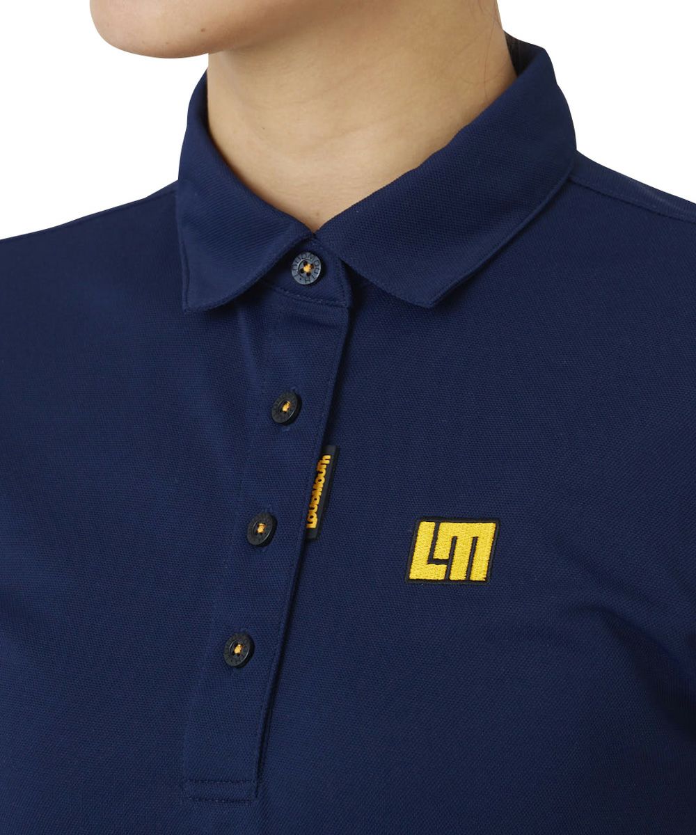 プルャです。2025AURALEE ネイビー 半袖ポロシャツ プルャです