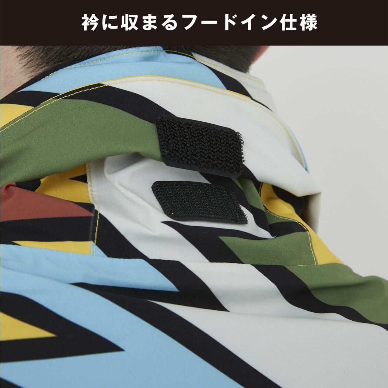 メンズ 高機能レインジャケット 耐水圧20000mm、透湿性20000/㎡/24h