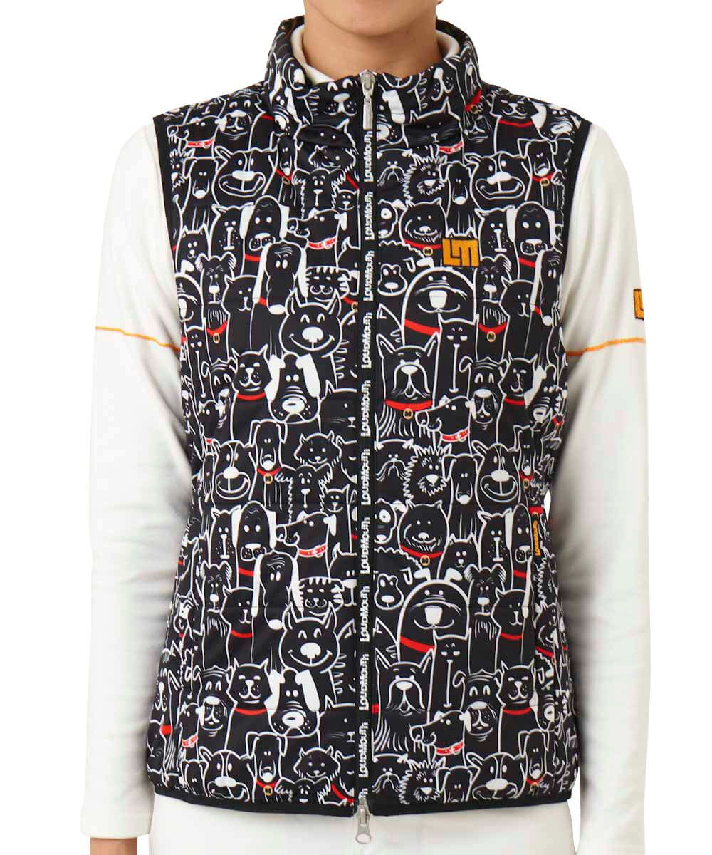 レディース 中綿ベスト マッツレッドカラーズ ブラック | LOUDMOUTH JAPAN