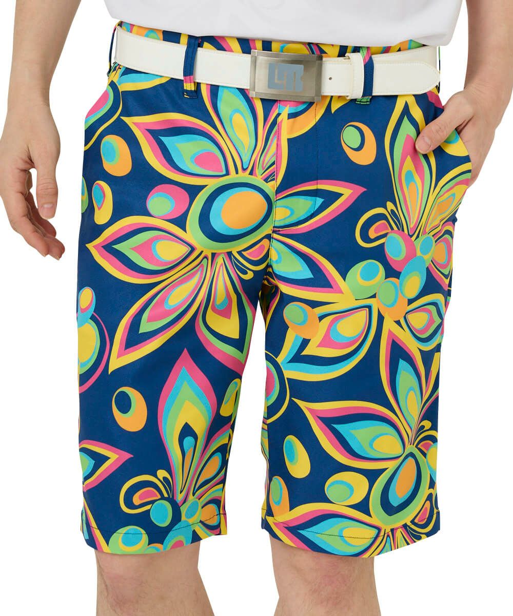 Loudmouth シャガデリックブルー　ショートパンツ M メンズ ショートパンツ ツイル素材 シャガデリックブルー UV