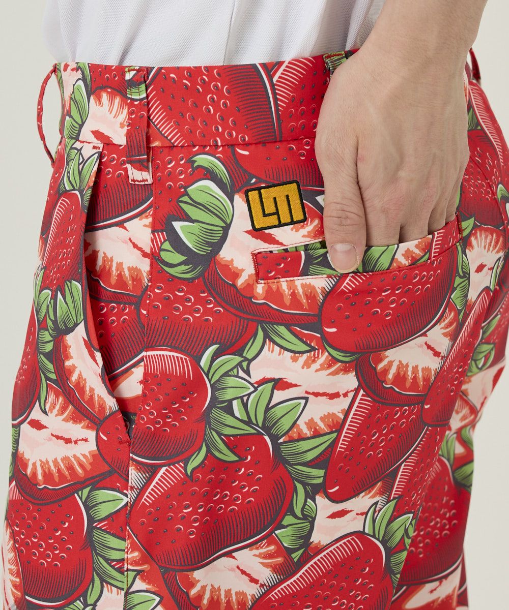Loudmouth メンズショートパンツ　ビンテージストロベリーズ　M メンズ ショートパンツ ツイル素材 ビンテージストロベリーズ UV