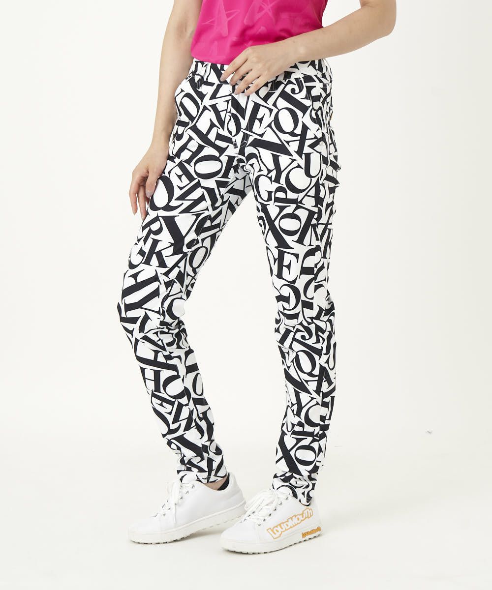 LOUDMOUTH ストレッチツイル柄ロングパンツ 58m 大きいサイズ ストレッチツイル柄ロングパンツ | LOUDMOUTH