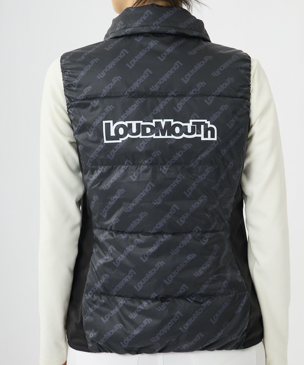 レディース ハイブリットダウンベスト ブラック | LOUDMOUTH JAPAN