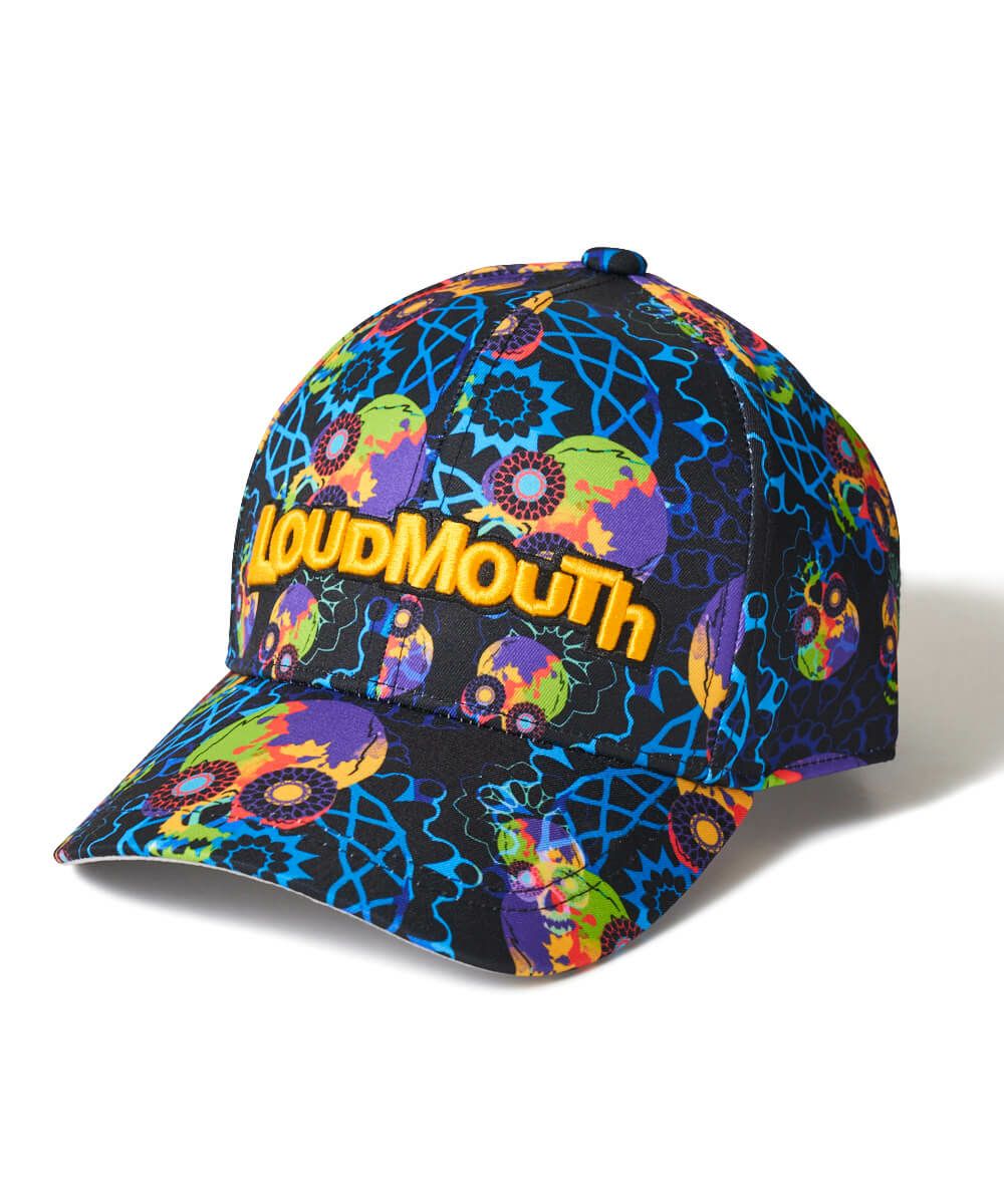 BR>Loudmouth ラウドマウス ゴルフキャップ 773921-372 Geometry Skull