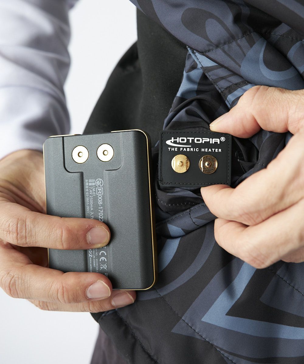 メンズ HOTOPIA中綿電熱ベスト Shagadelic Silver シャガ