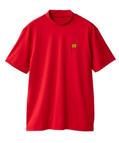 ホット商品 ハイネック半袖シャツ モックネック メンズ レッド LOUDMOUTH | メンズウェア