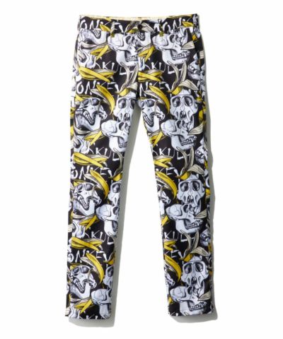 メンズ  ストレッチツイル  柄ロングパンツ  Skull  Monkey/スカルモンキー