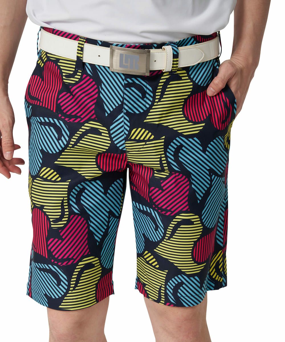 良品 MARK & LONA ショートパンツ ストレッチ 総柄 プリントロゴ L 楽天市場】ショートパンツ（ブランドマーク&ロナ）（ゴルフ