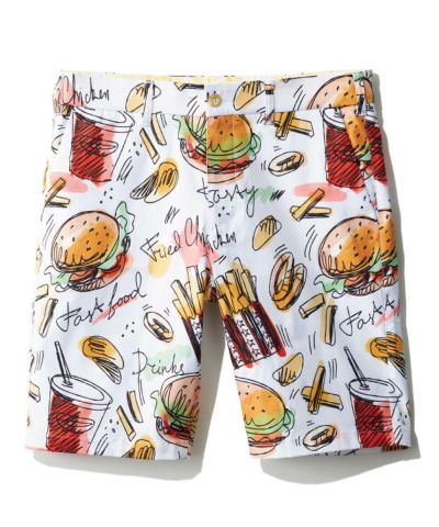メンズ  ストレッチツイル  柄ショートパンツ  LM  Burger/エルエムバーガー