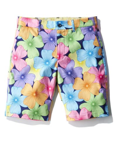 メンズ  ストレッチツイル  復刻柄ショートパンツ  Poppycock/ポピーコック