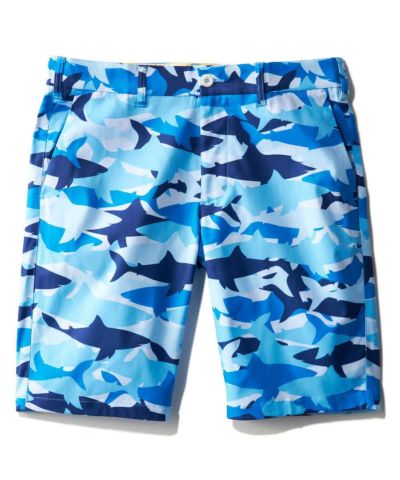 メンズ  ストレッチツイル  復刻柄ショートパンツ  Sharkamo/シャーカモ