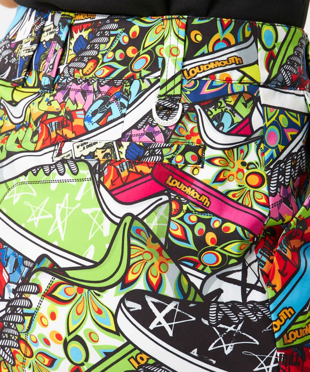 レディース ストレッチツイル 柄スカート Loud Sneakers/ラウド