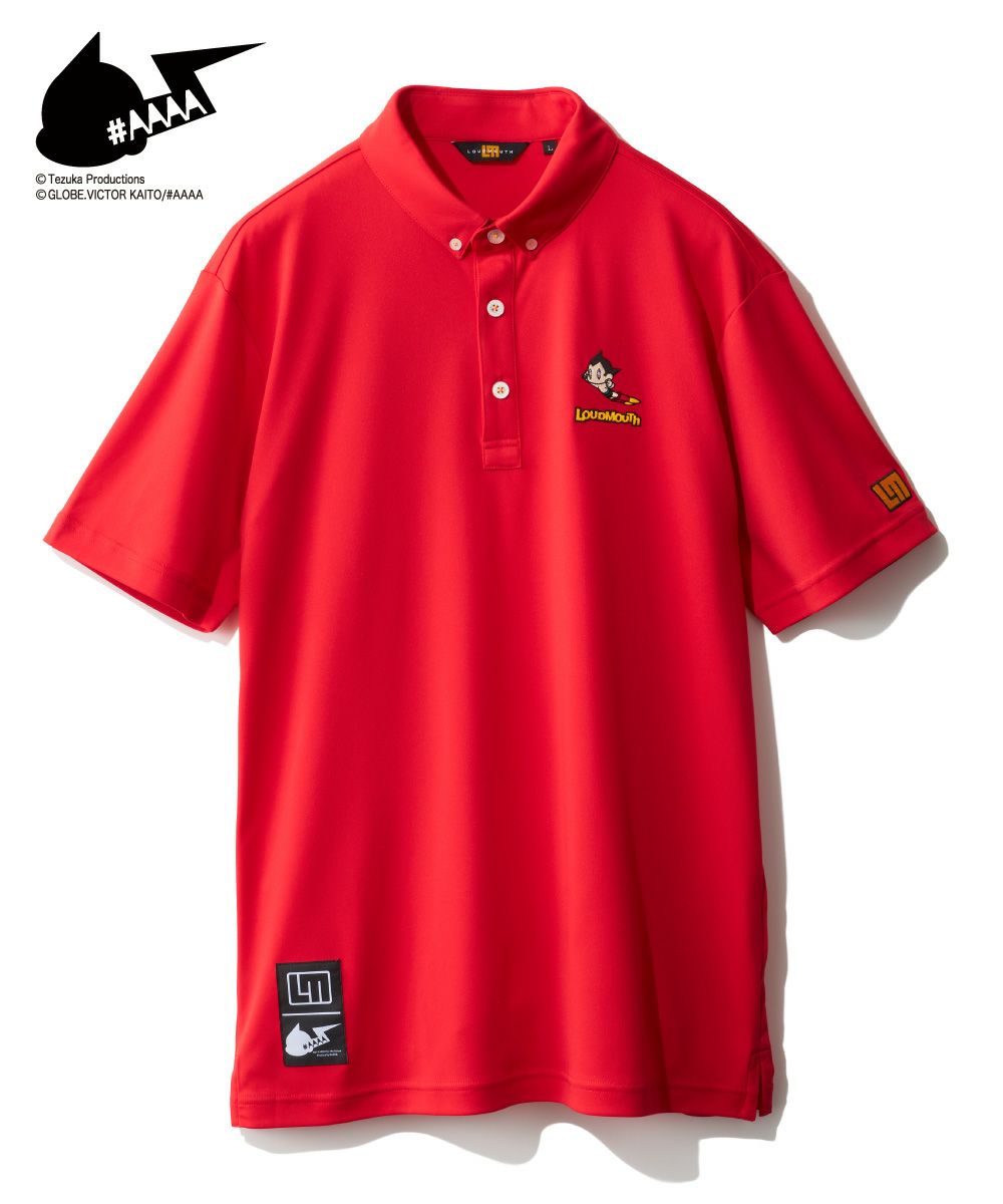 Sapporo Otani レッド　半袖 NEXT ATOM for the future メンズ 半袖シャツ レッド | LOUDMOUTH JAPAN