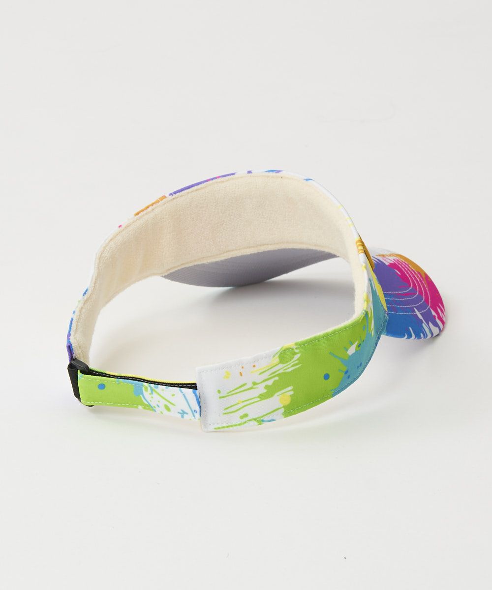 ユニセックス サンバイザー Drop Cloth Neon/ドロップクロス