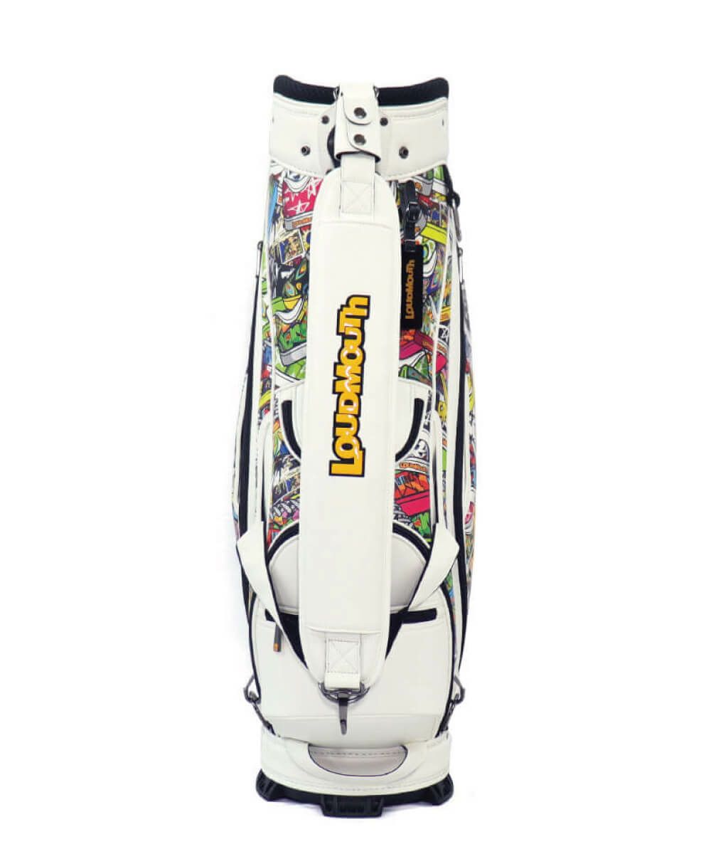 LOUDMOUTH キスマーク柄 軽量　新品 9インチキャディバッグ LOUDMOUTH キスマーク柄 軽量 新品 9インチキャディバッグ