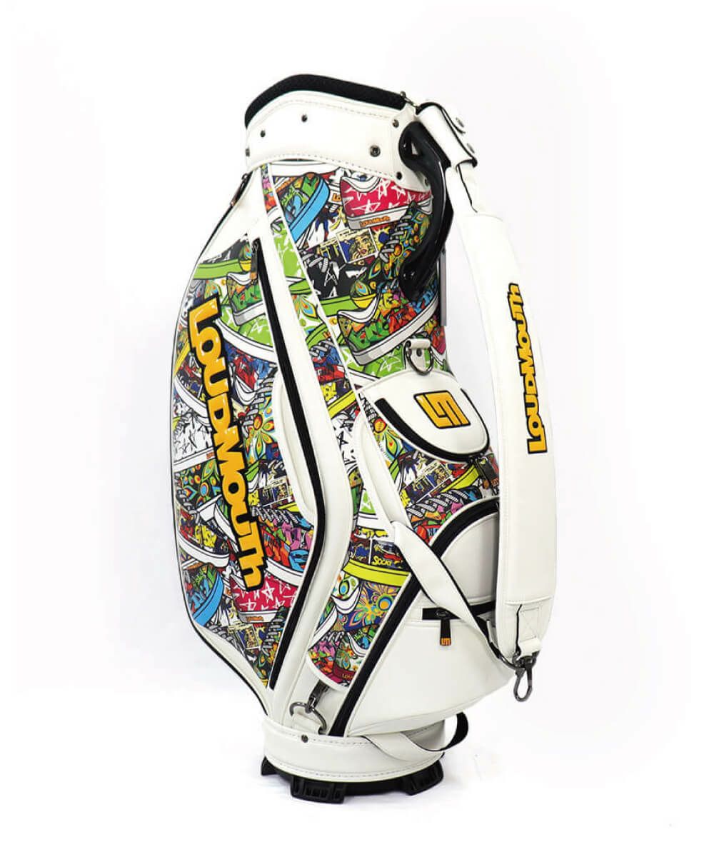 LOUDMOUTH キスマーク柄 軽量　新品 9インチキャディバッグ 9インチ キャディバッグ Loud Sneakers/ラウドスニーカーズ