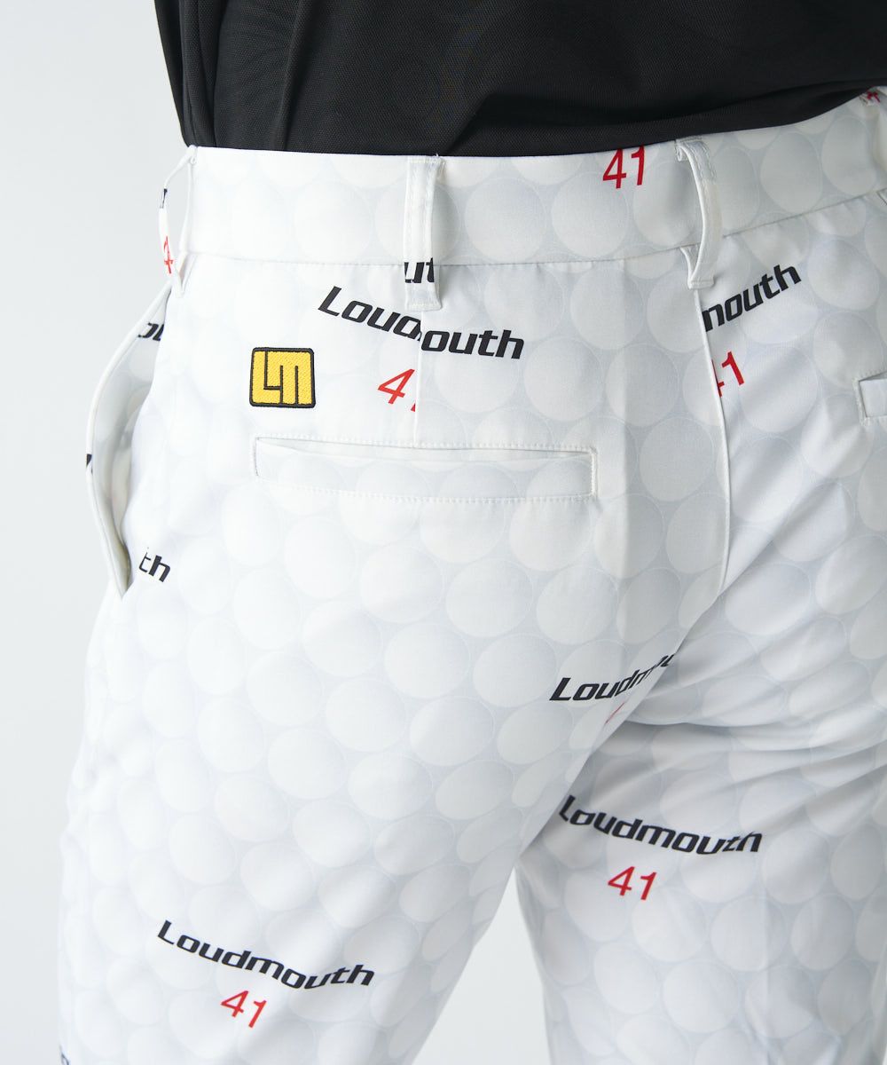 メンズ ストレッチツイル 復刻柄ロングパンツ Big Golf Ball メンズ ストレッチツイル 復刻柄ロングパンツ Big Golf Ball