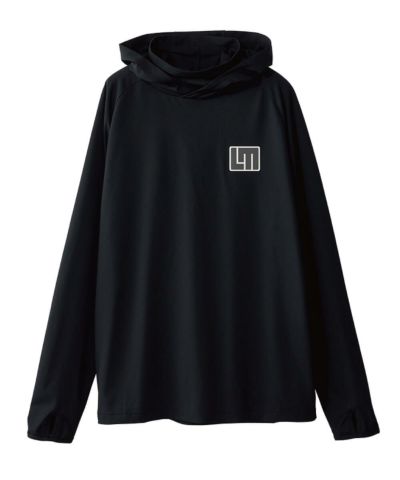 メンズ UVパーカー ブラック