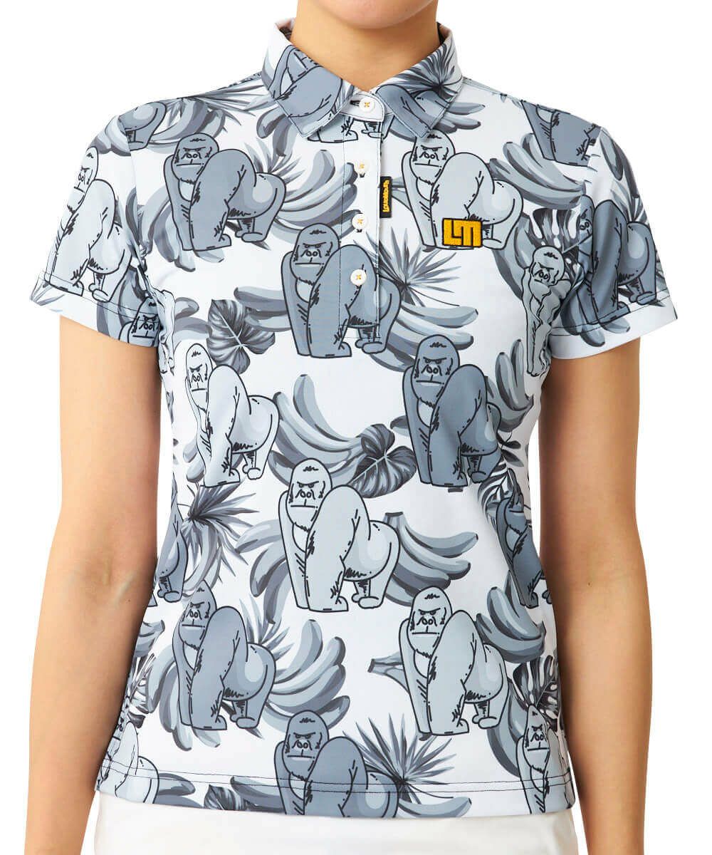 LOUDMOUTH プレミアム鹿の子半袖シャツ 6vr LOUDMOUTH ( ラウドマウス ) レディース プレミアムカノコ 柄