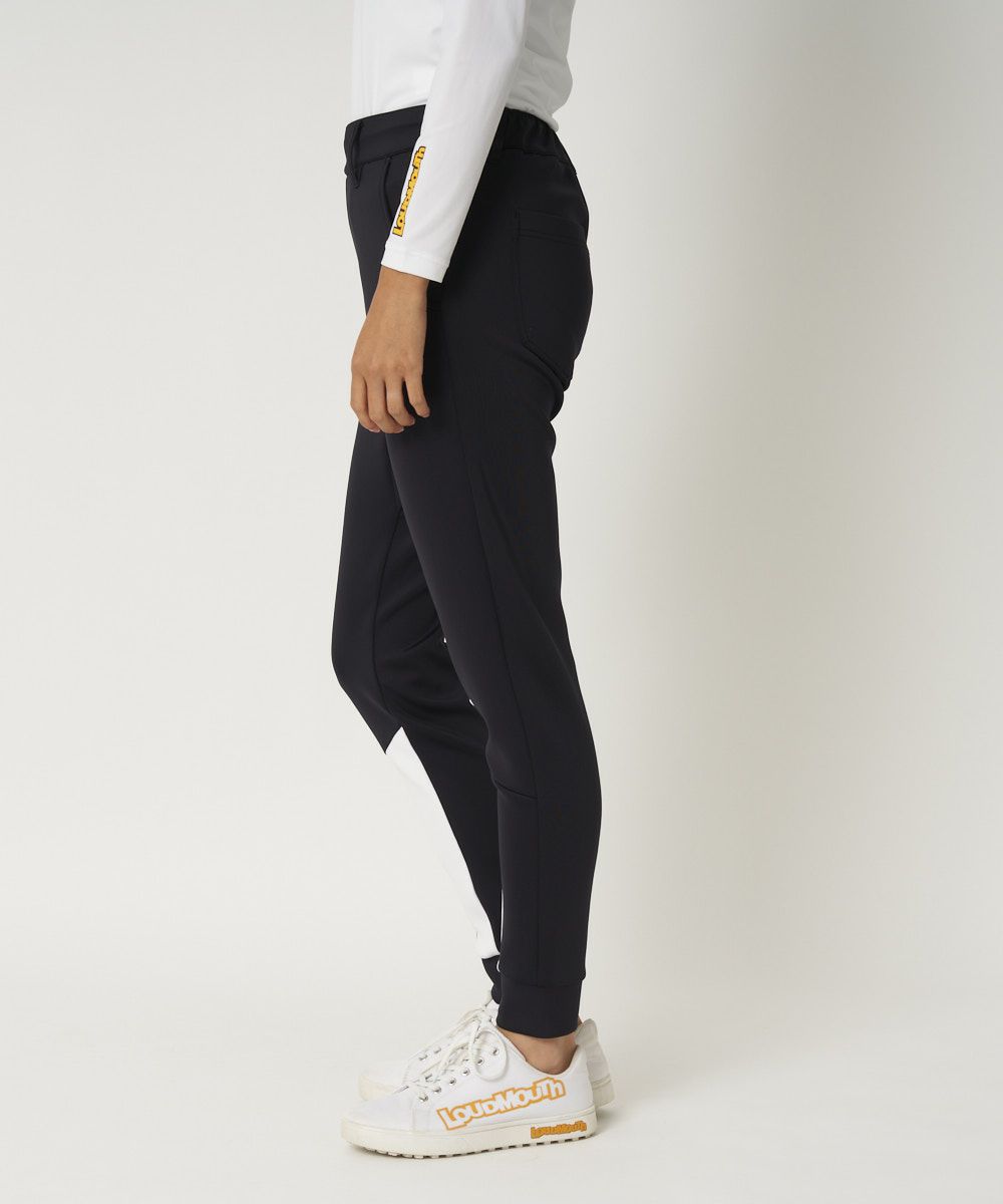 レディース 軽量ダンボールニット ジョガーパンツ ブラック