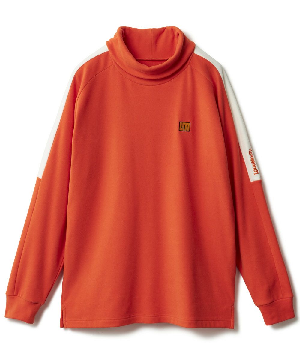 メンズ 両面起毛スムース タートルネックシャツ オレンジ | LOUDMOUTH