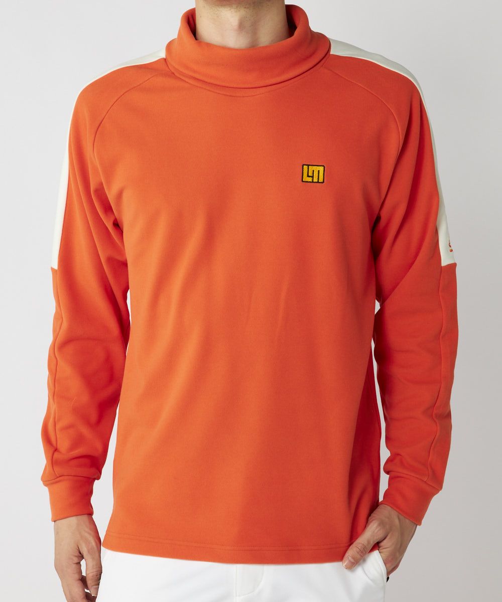 ラウンドマウス☆トータルネックシャツ メンズ 両面起毛スムース タートルネックシャツ オレンジ | LOUDMOUTH