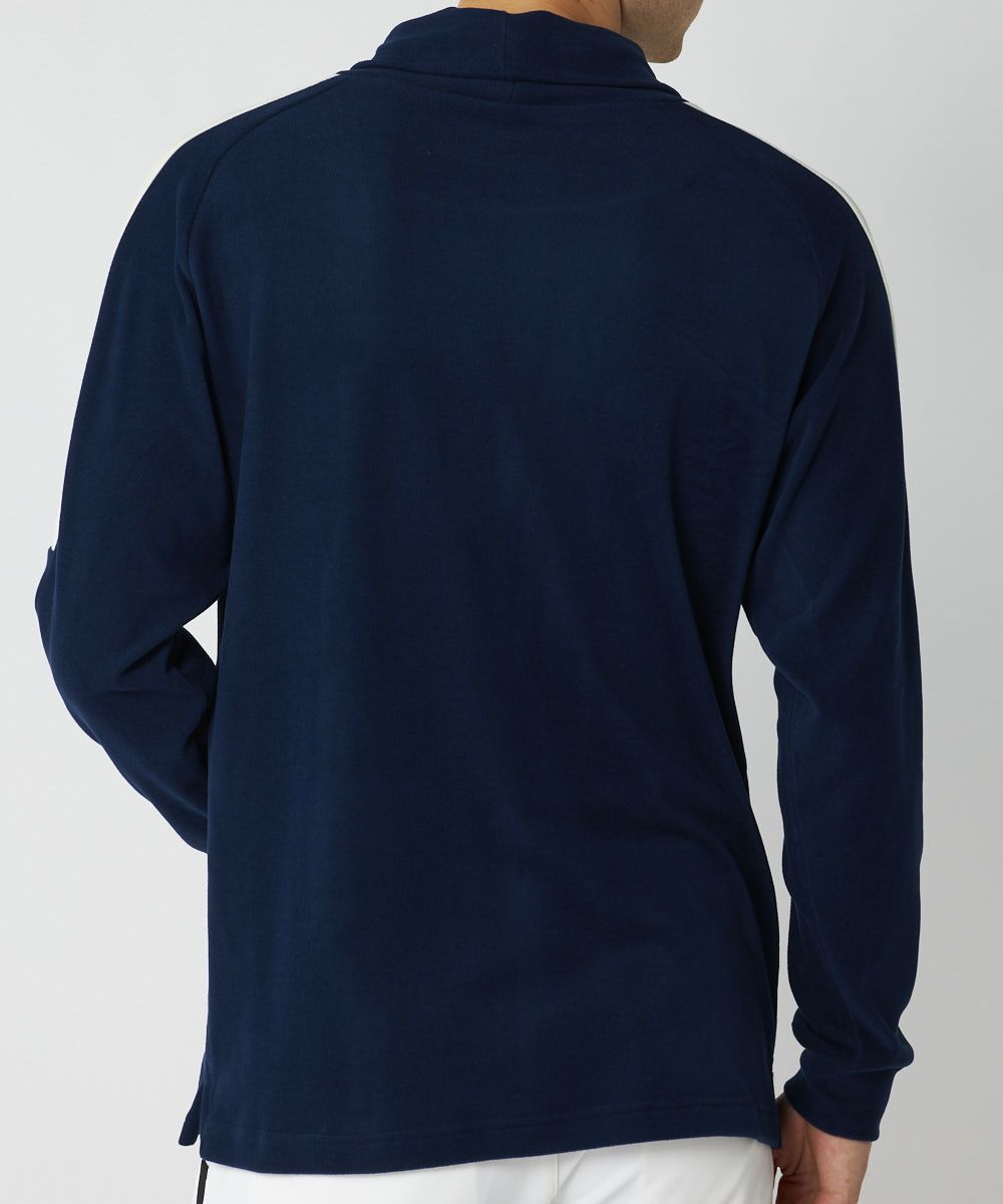 メンズ 両面起毛スムース タートルネックシャツ ネイビー | LOUDMOUTH