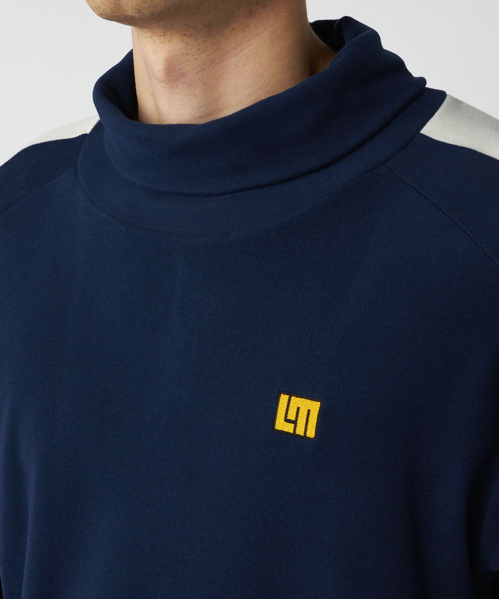 メンズ 両面起毛スムース タートルネックシャツ ネイビー | LOUDMOUTH