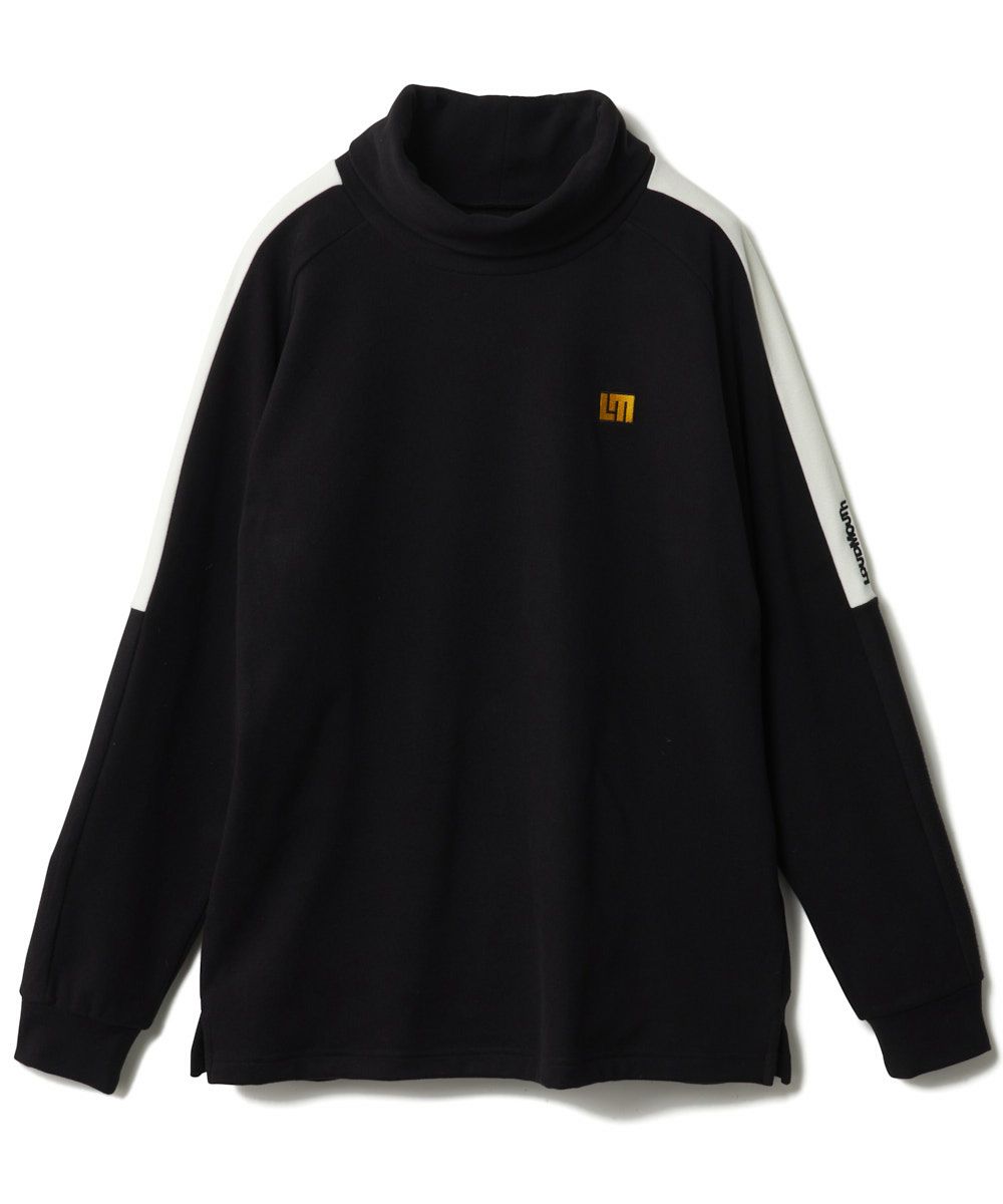 メンズ 両面起毛スムース タートルネックシャツ ブラック | LOUDMOUTH