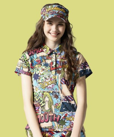 レディース プレミアムカノコ 柄半袖シャツ Loud Girl/ラウドガール