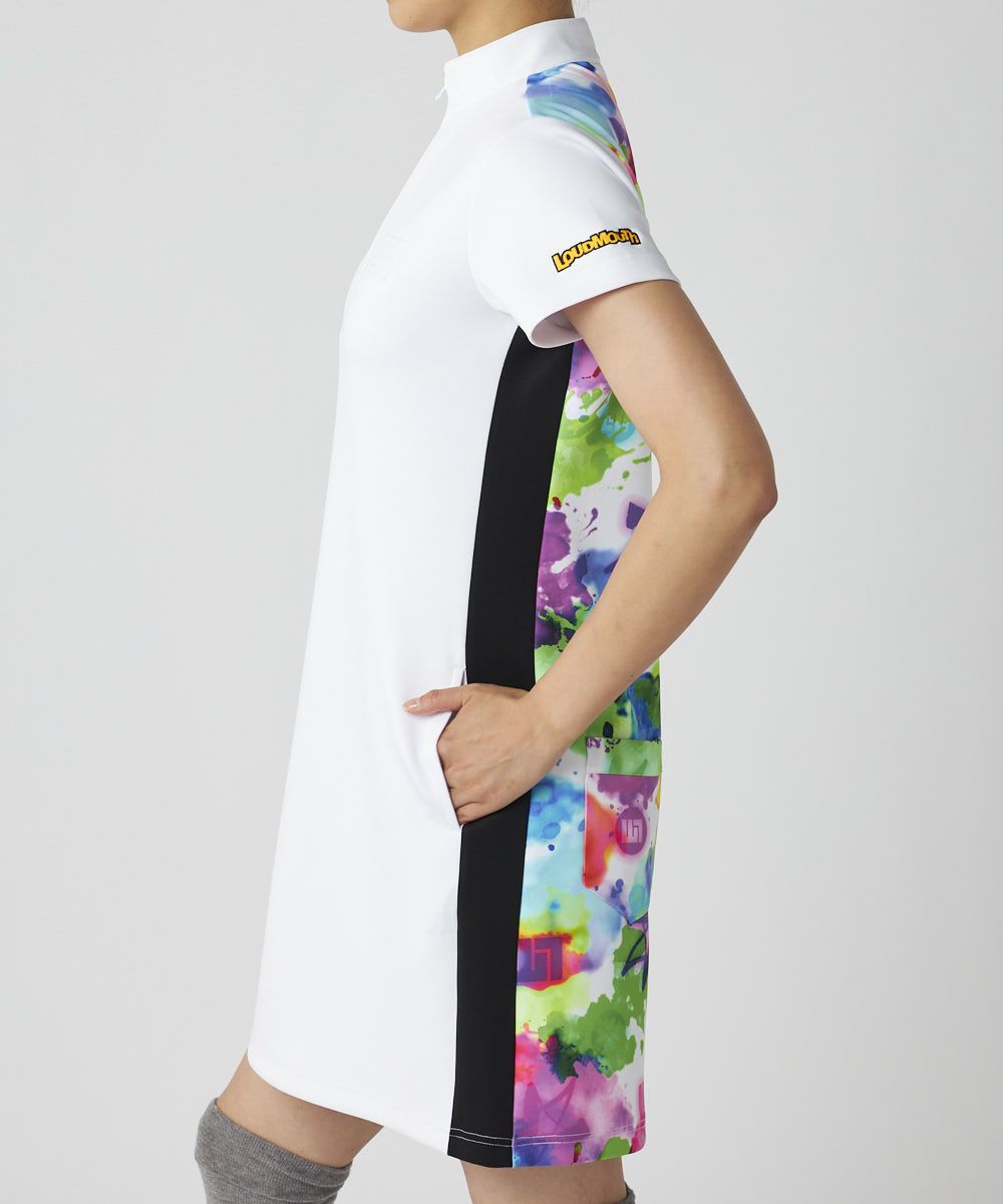 レディース 軽量ダンボールニット ワンピース ホワイト | LOUDMOUTH JAPAN