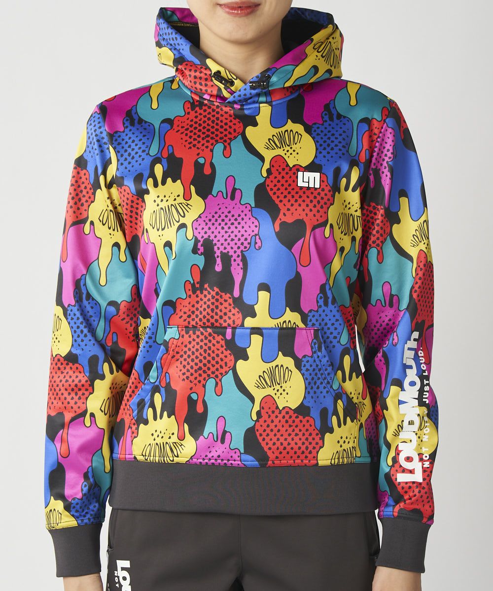 ★新品★ラウドマウス★裏フリース 撥水スウェットパーカー★LL★コミカルブロット レディース 裏フリース 撥水スウェットパーカー Comical Blot/コミカル