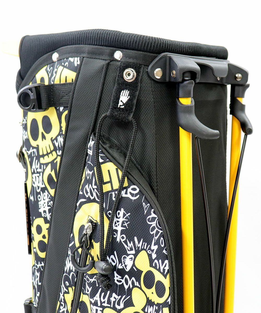 キャディーバッグ　8.5インチ 超軽量スタンドバッグ Skull Monkey 新品】ラウドマウス キャディバッグ 8.5型 スカル＆ローズ 297