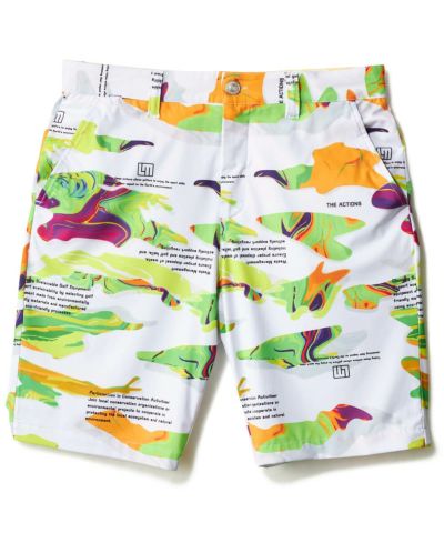 メンズ ECOベントメッシュ 柄ショートパンツ Marble Splash/マーブルスプラッシュ
