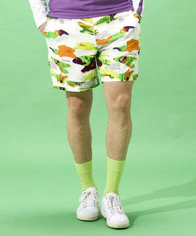 メンズ ニットサッカー 柄ショートパンツ Marble Splash/マーブルスプラッシュ