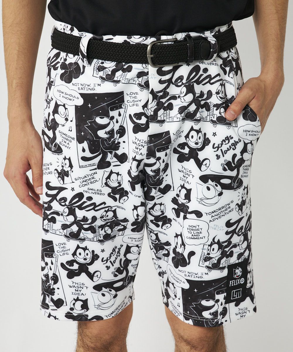 LOUDMOUTH×FELIX メンズ ライトダンボールニット ハーフパンツ